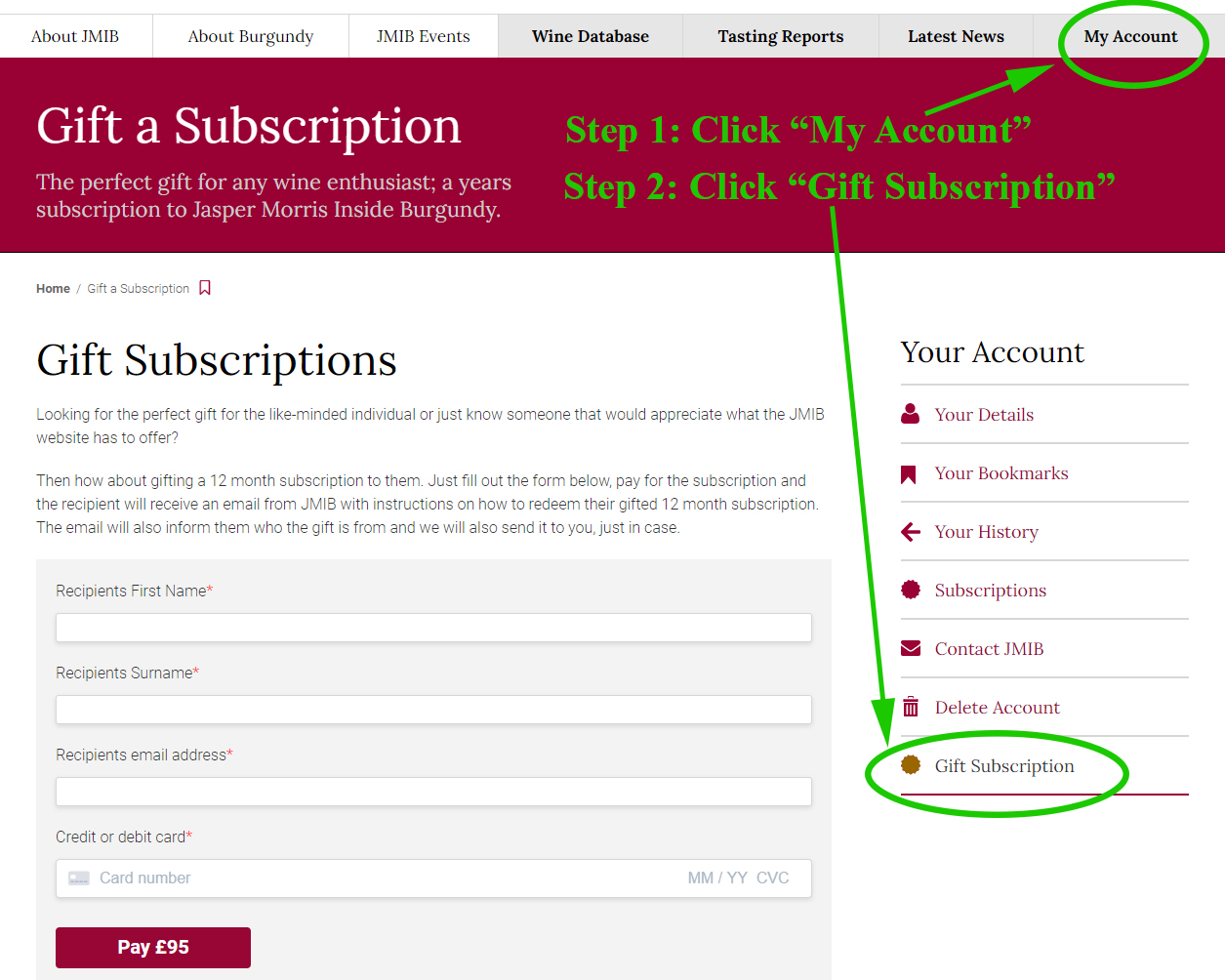 How to Gift a Subscription