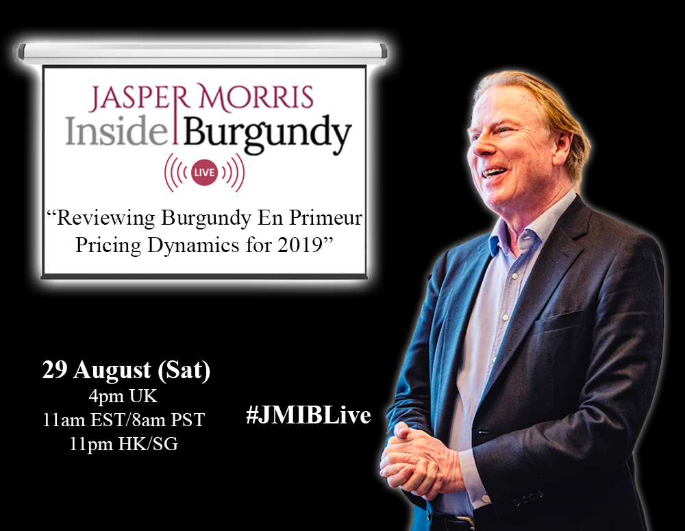 JMIB Live: Reviewing Burgundy En Primeur Pricing Dynamics for 2019